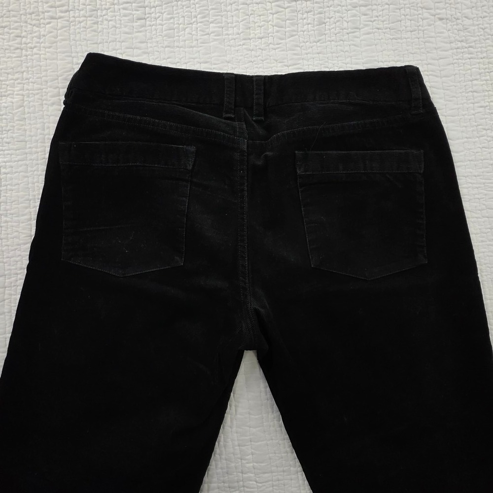 J. Crew Corduroy Pants Womens 12R (36x32) Black Bootcut Stretch Classic Preppy - Picture 6 of 16